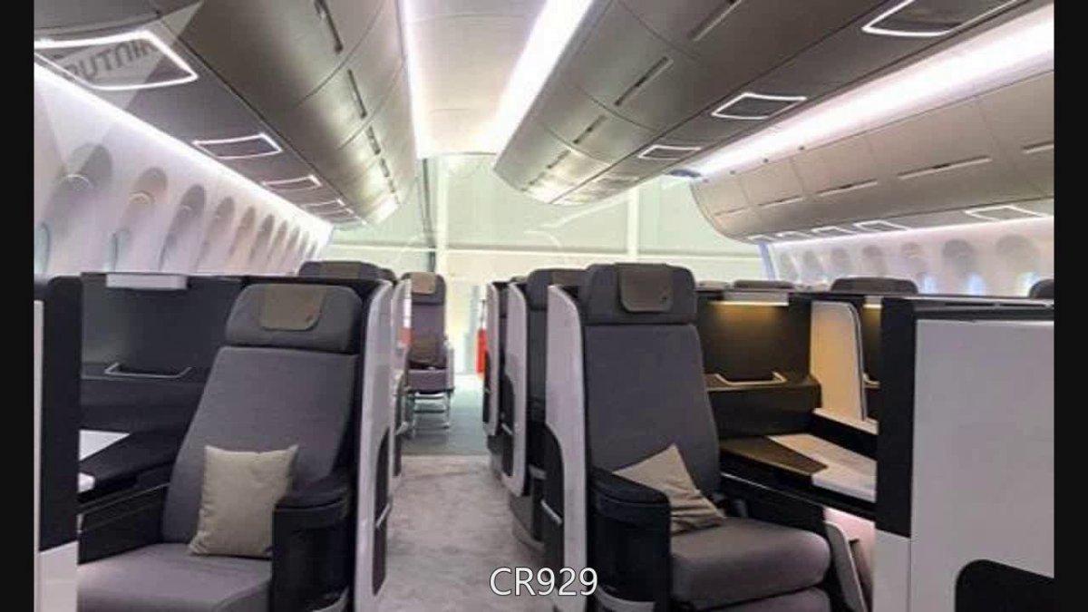 Cr929 пассажирский самолёт салон