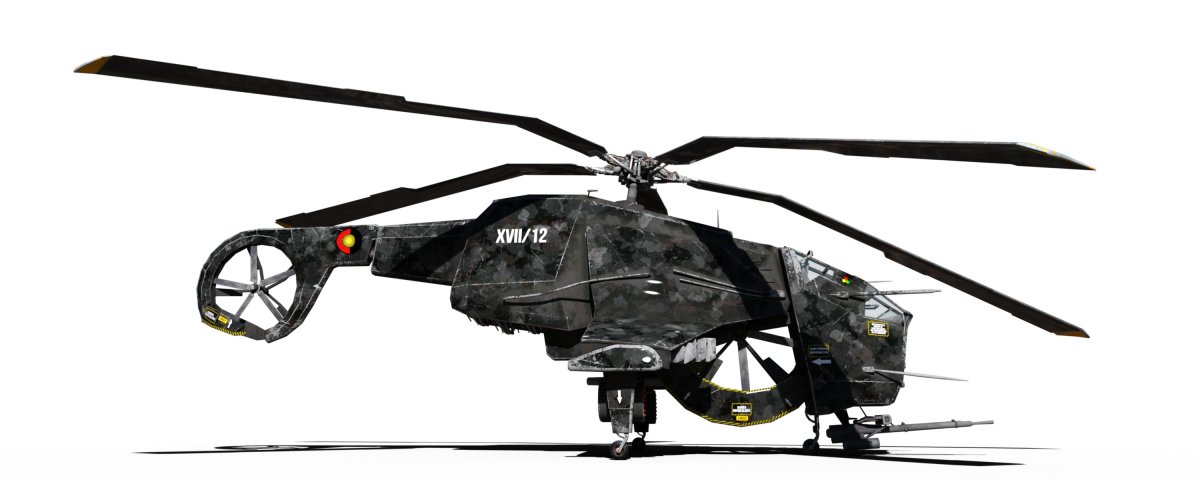 Вертолет невидимка черный призрак