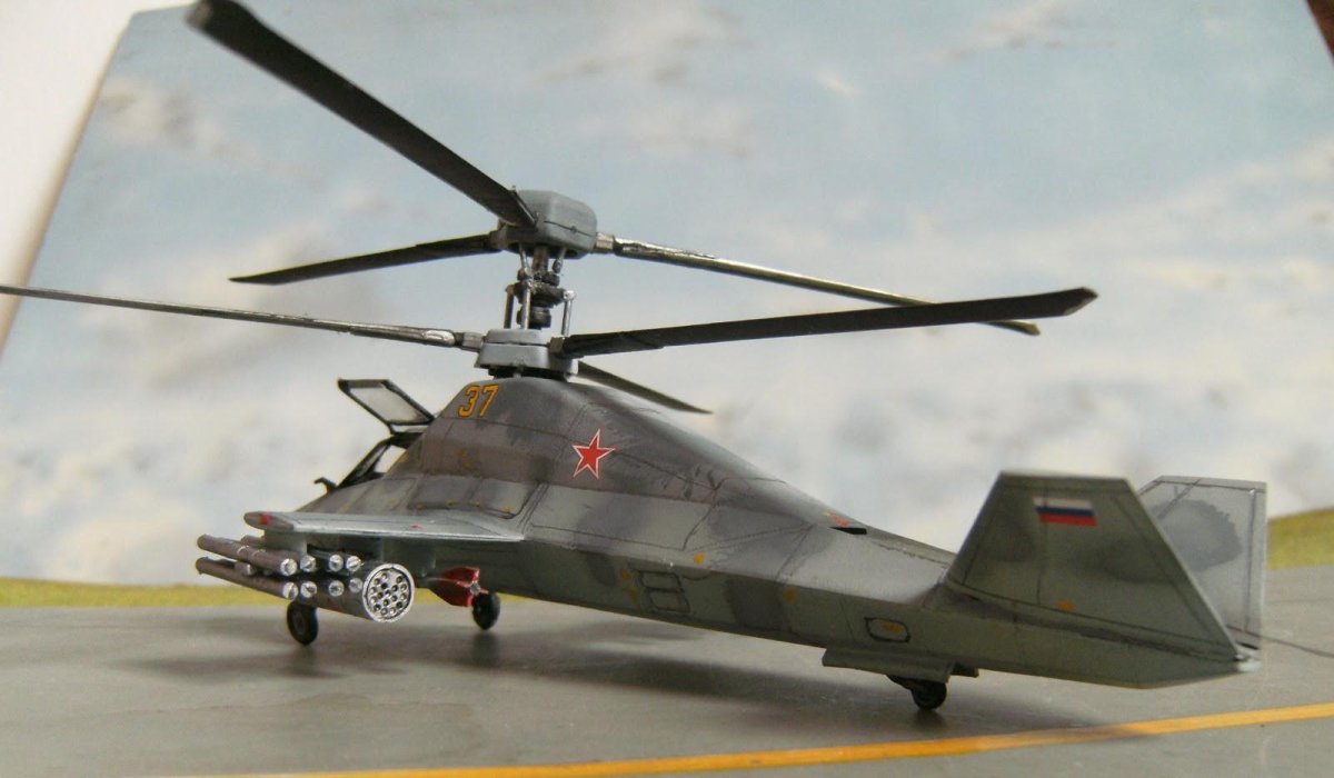 Ка-58 черный призрак модель