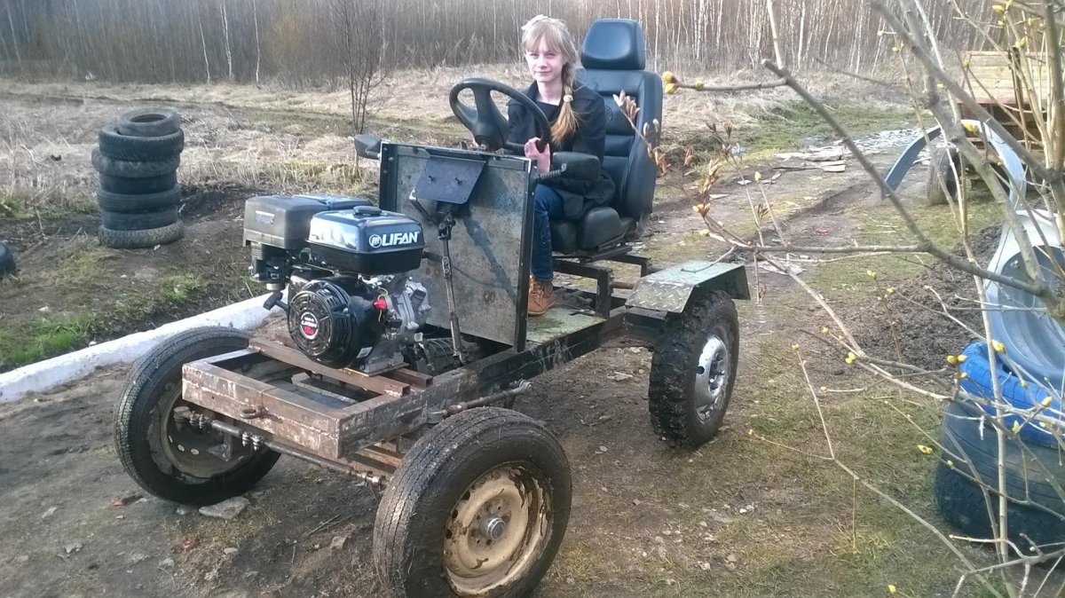 Мини трактор с мотором Лифан