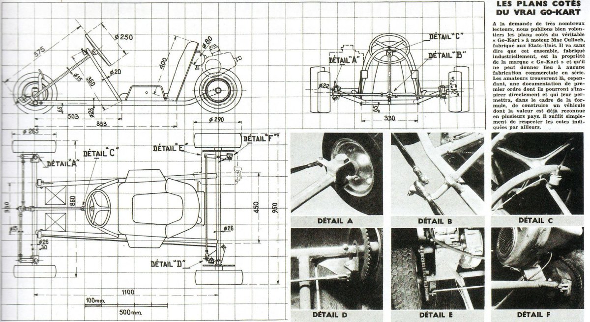 Кросс-карт багги Gokart чертежи