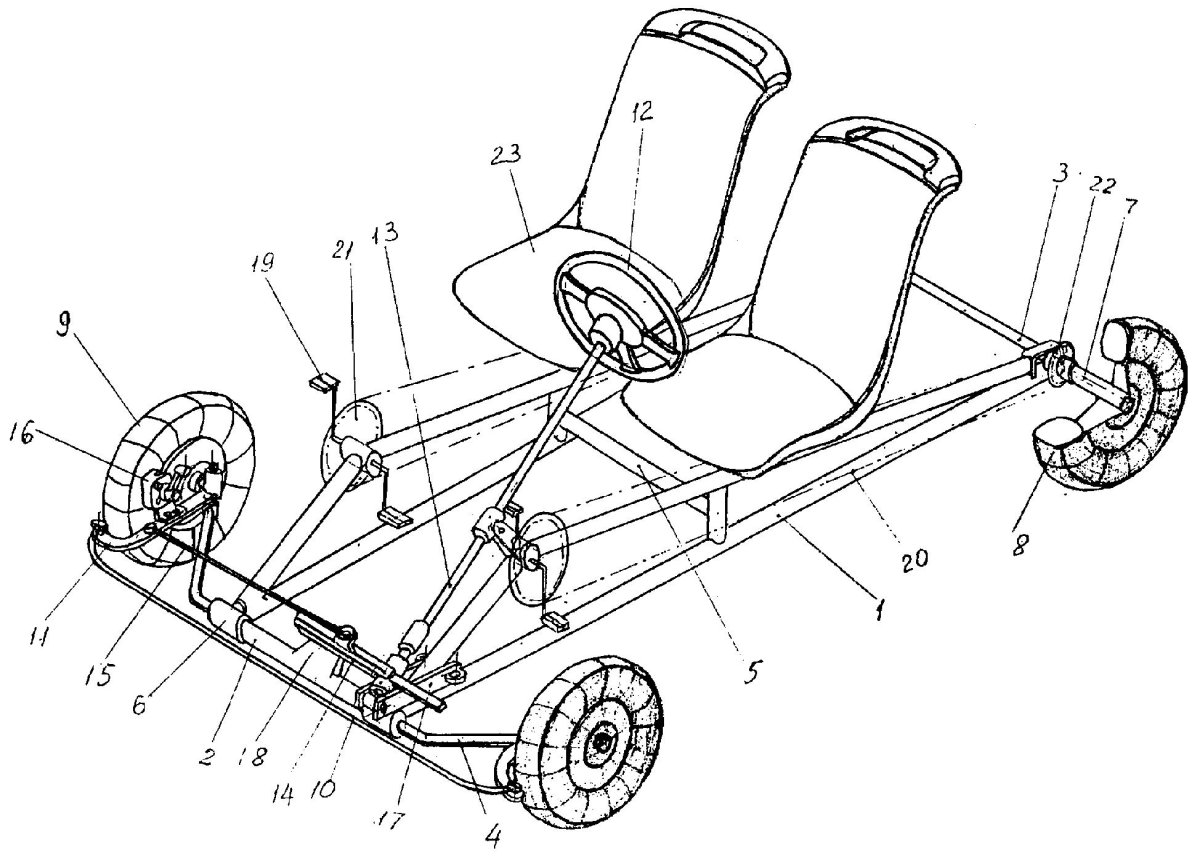 Веломобиль Альтаир 237 чертежи