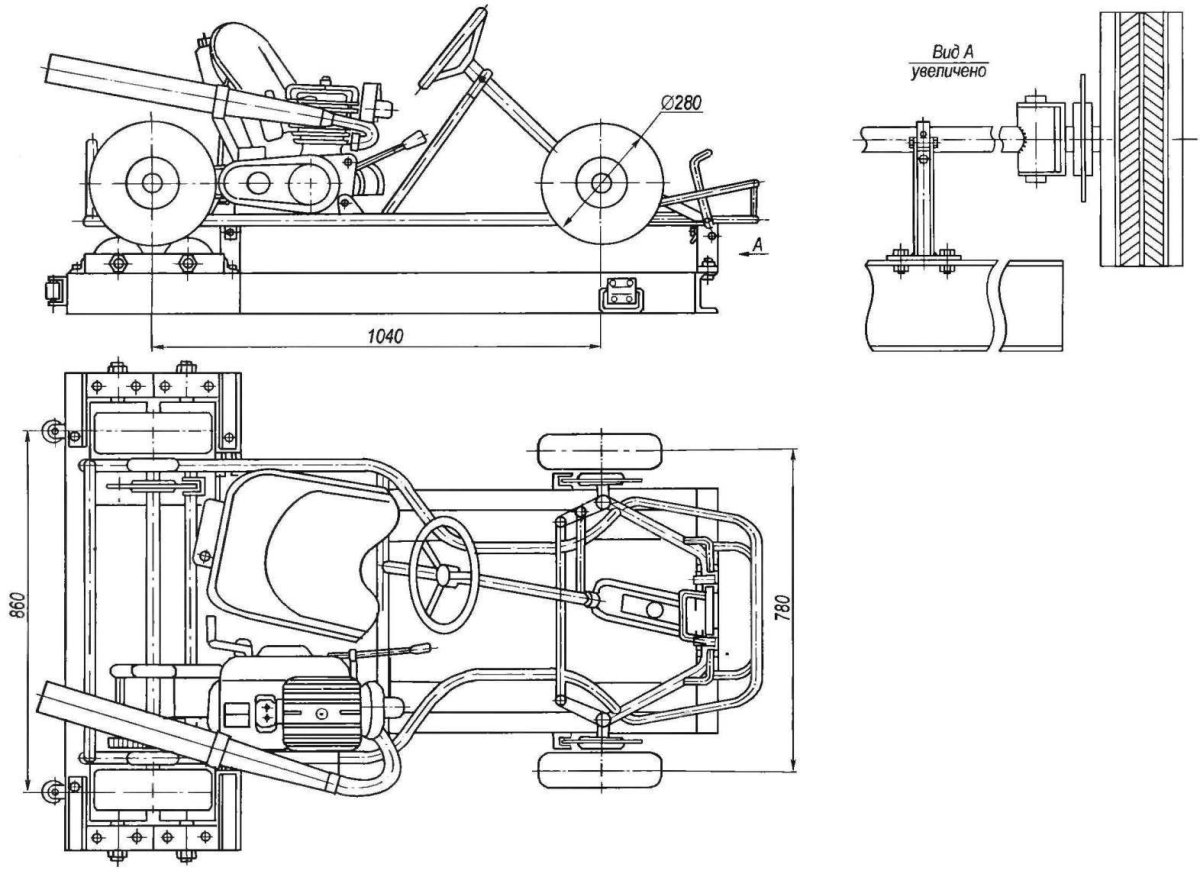 Багги с двигателем ВАЗ 2108 чертежи