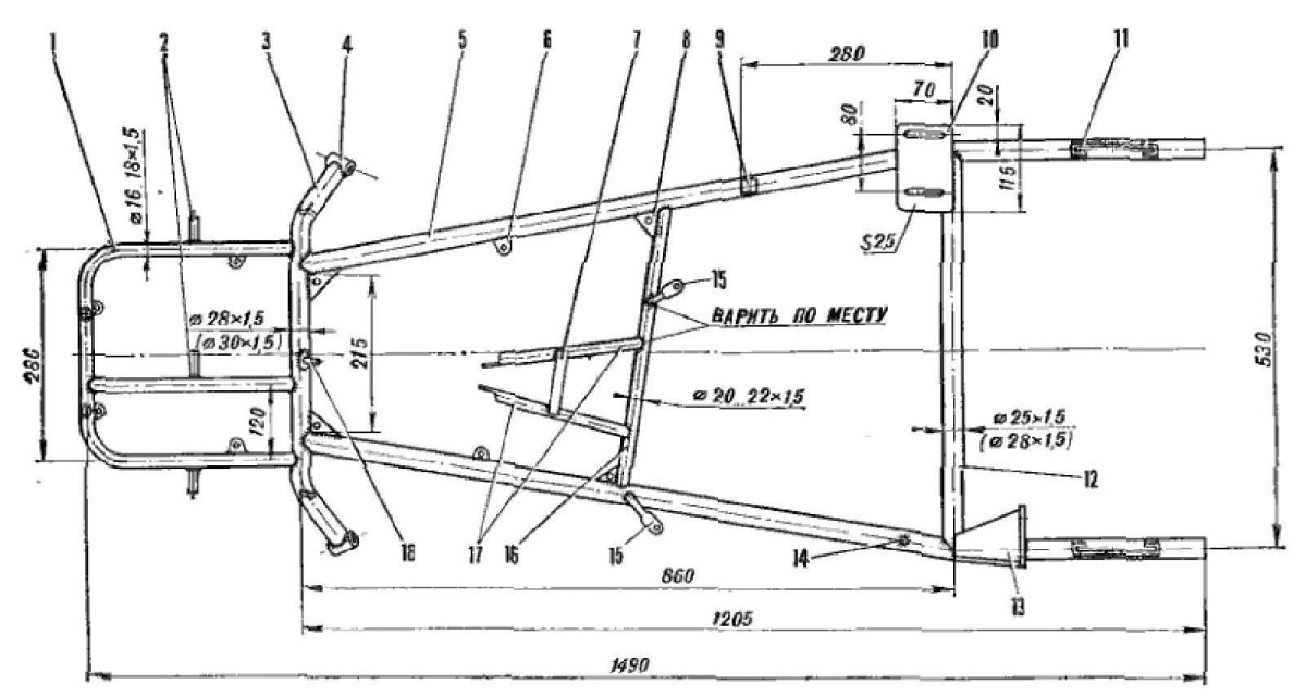 Картинг чертежи задней оси