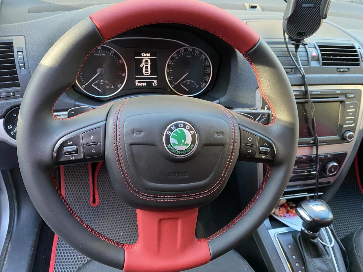 Руль Шкода Октавия а5 перешитый