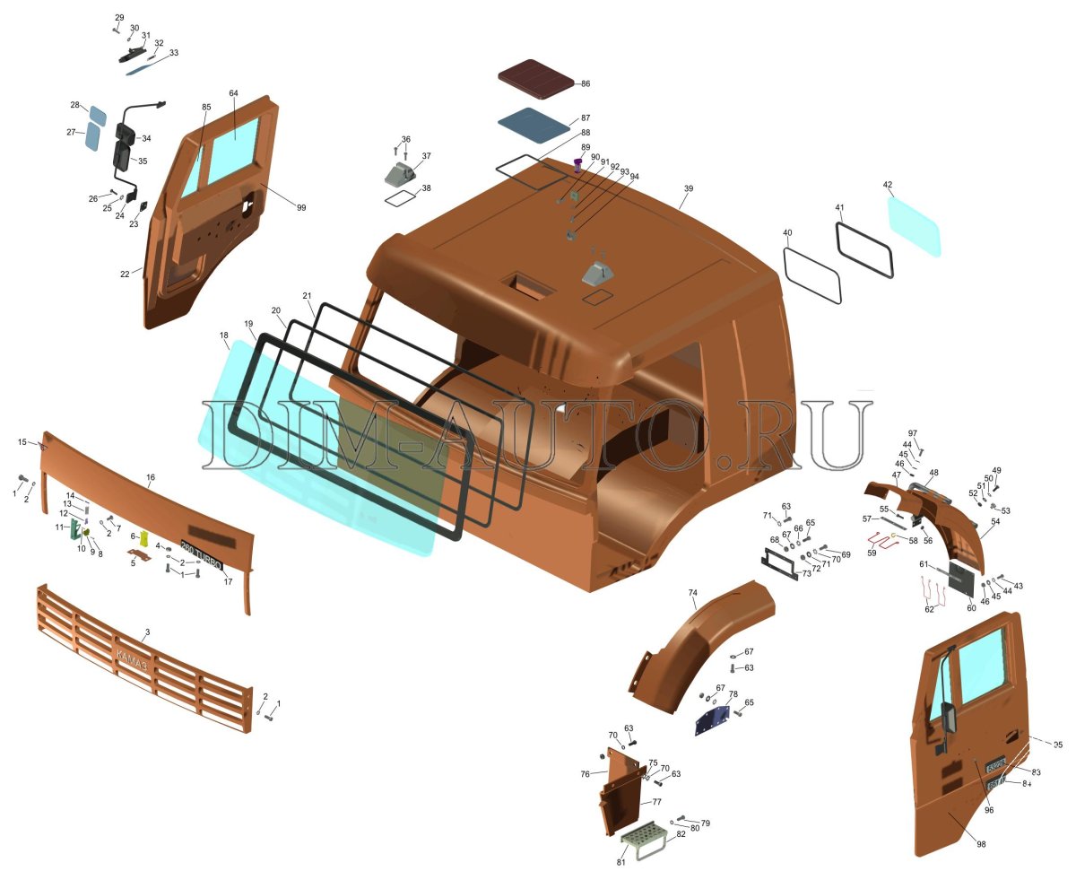 Детали кабины КАМАЗ 5320