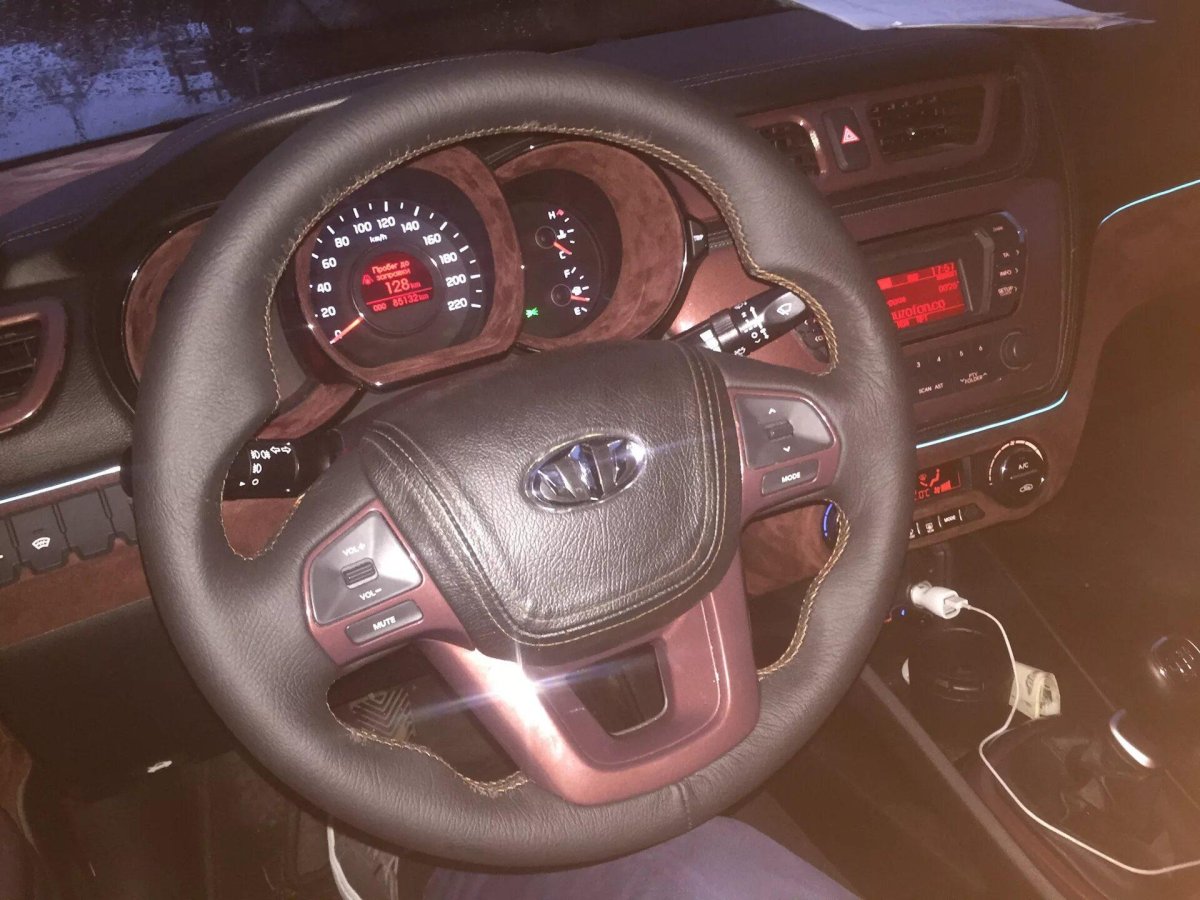 Анатомический руль на Киа Рио