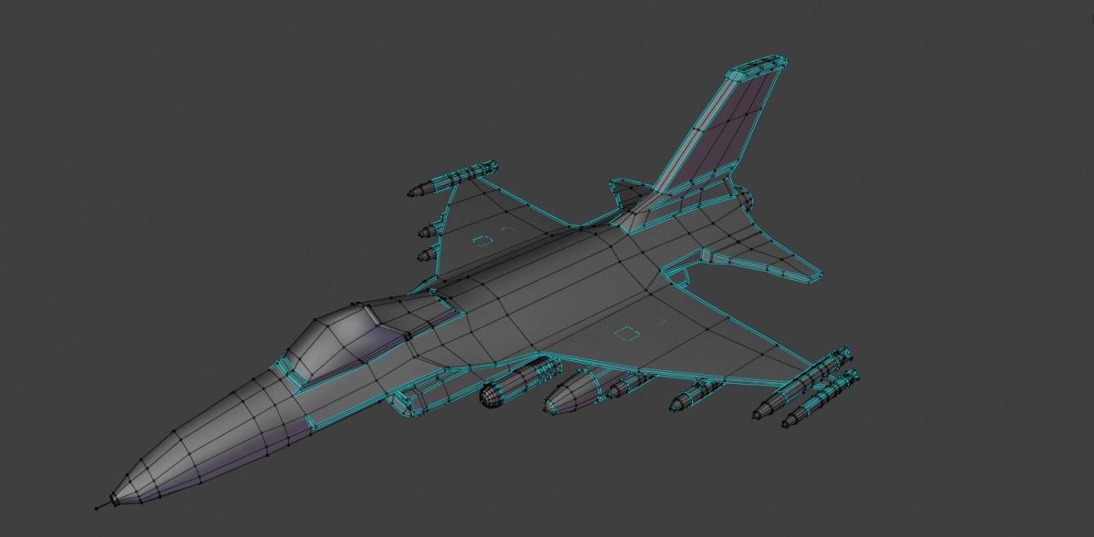 Бомба Самолетная блендер модель 3д