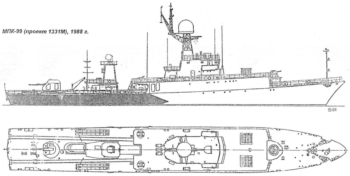 Малые противолодочные корабли проекта 1331-м