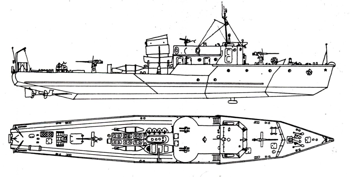 Рейдовый тральщик "пр.255" .