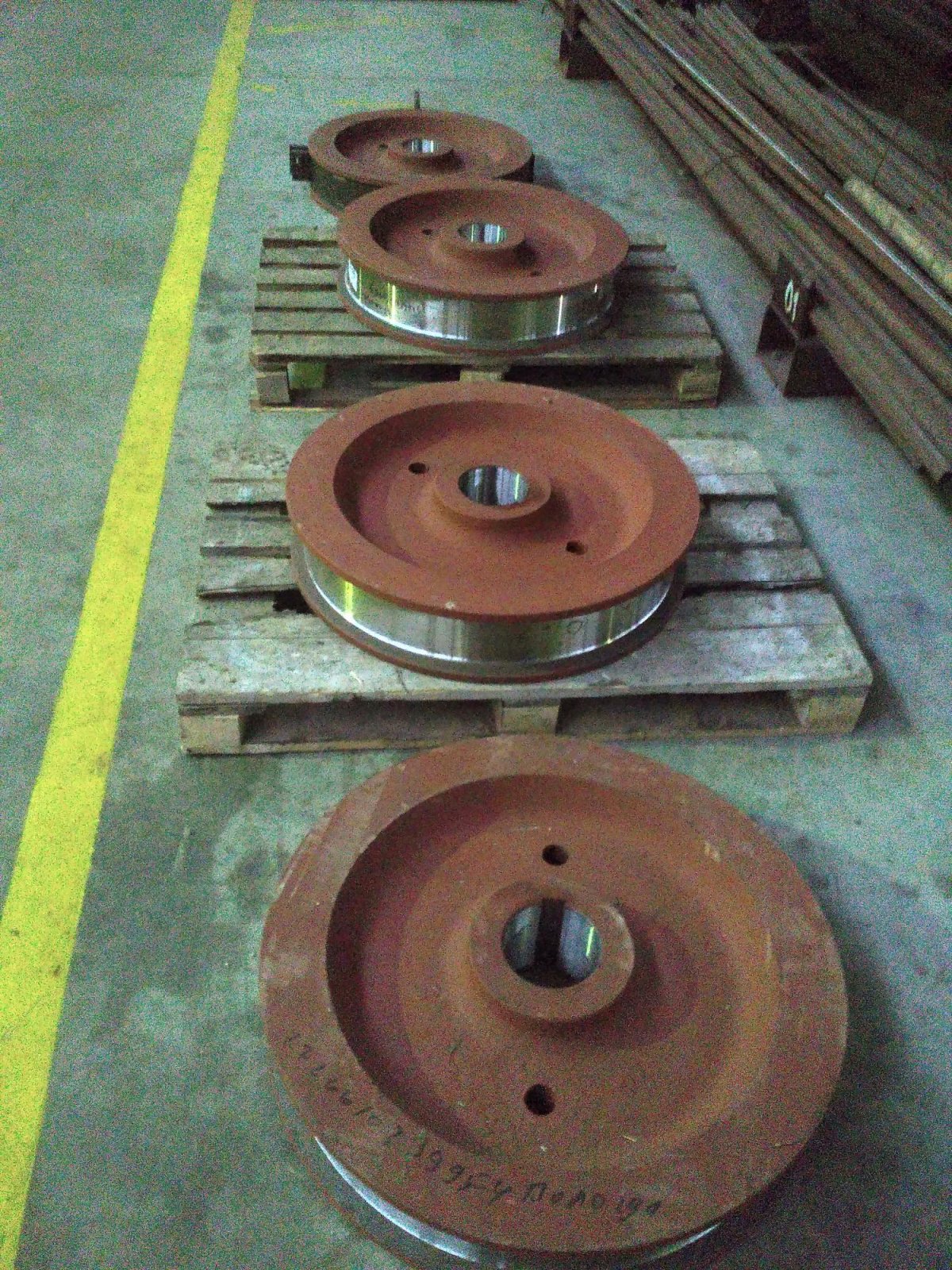 Реборда колеса мостового крана