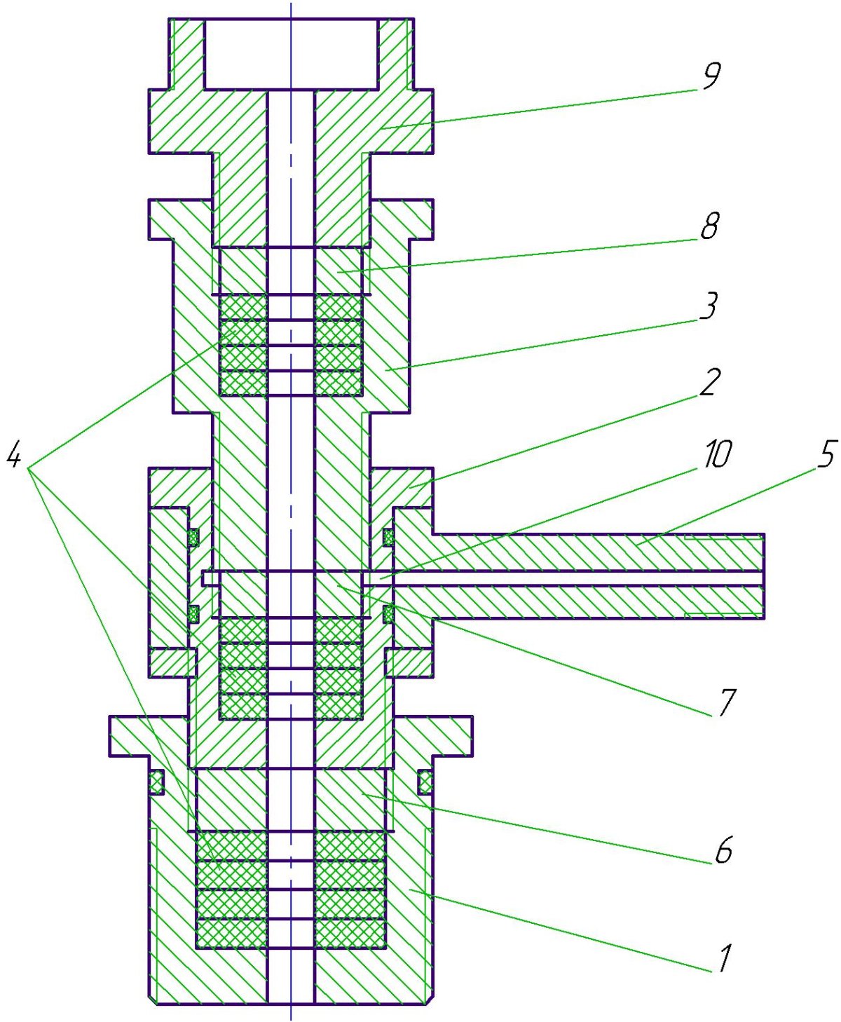 Сальниковая головка лубрикатора скважинного