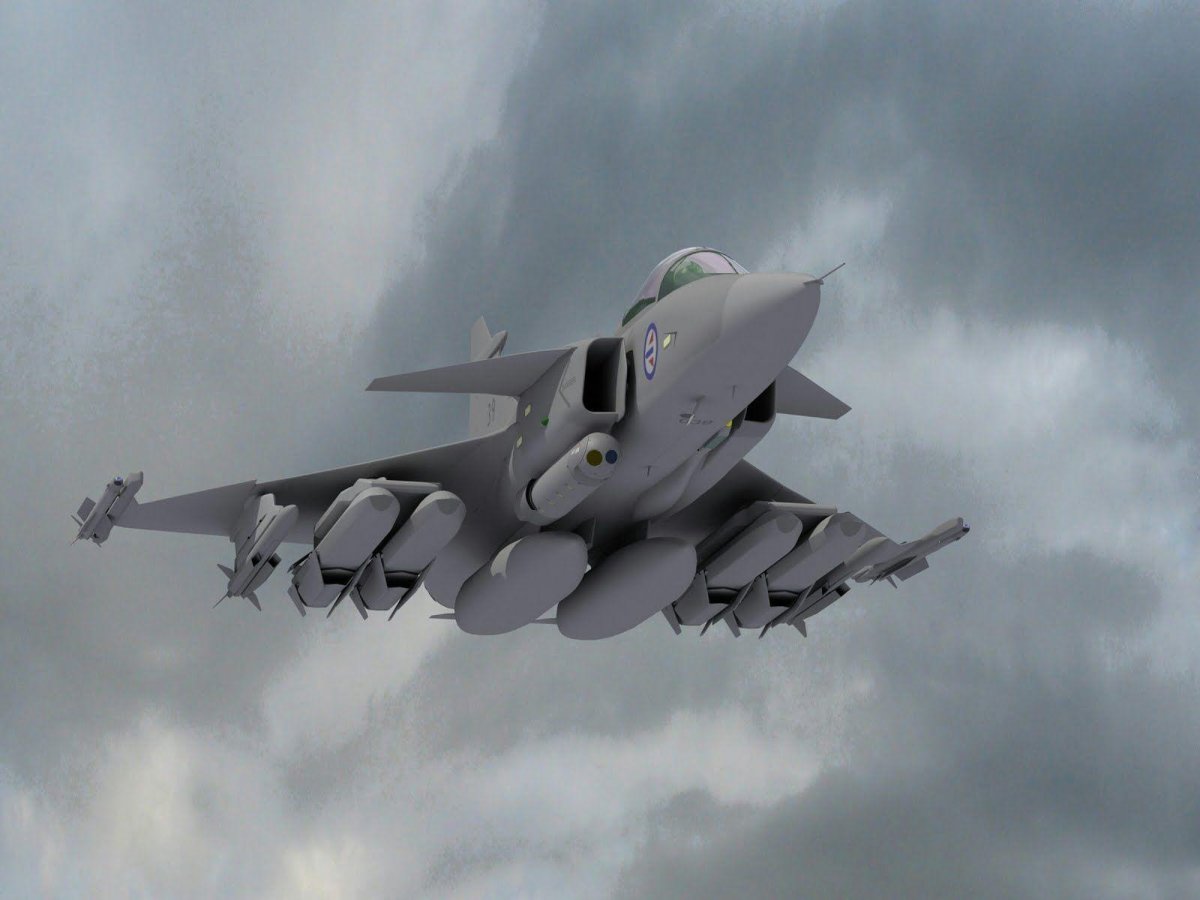 Истребитель Saab Jas 39 Gripen