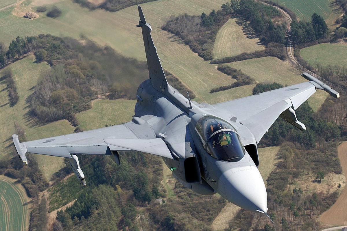 Самолет Jas 39a Gripen