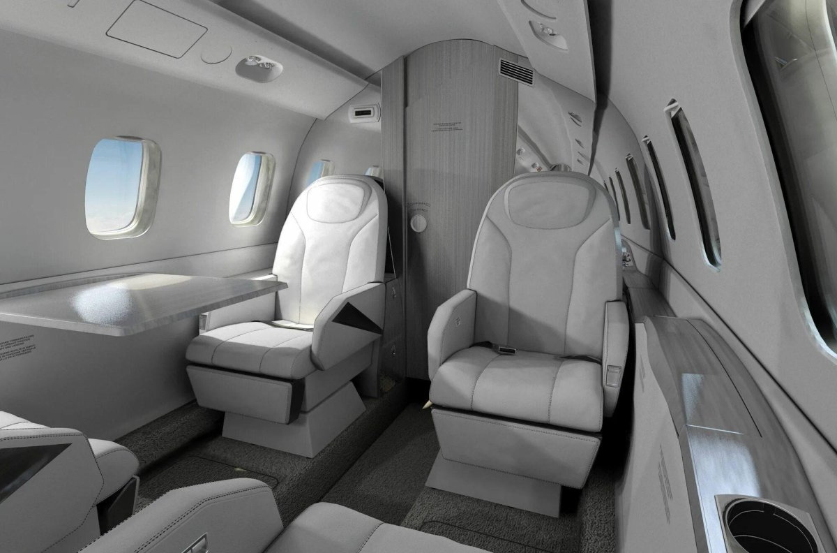 Piaggio p180 Avanti II салон