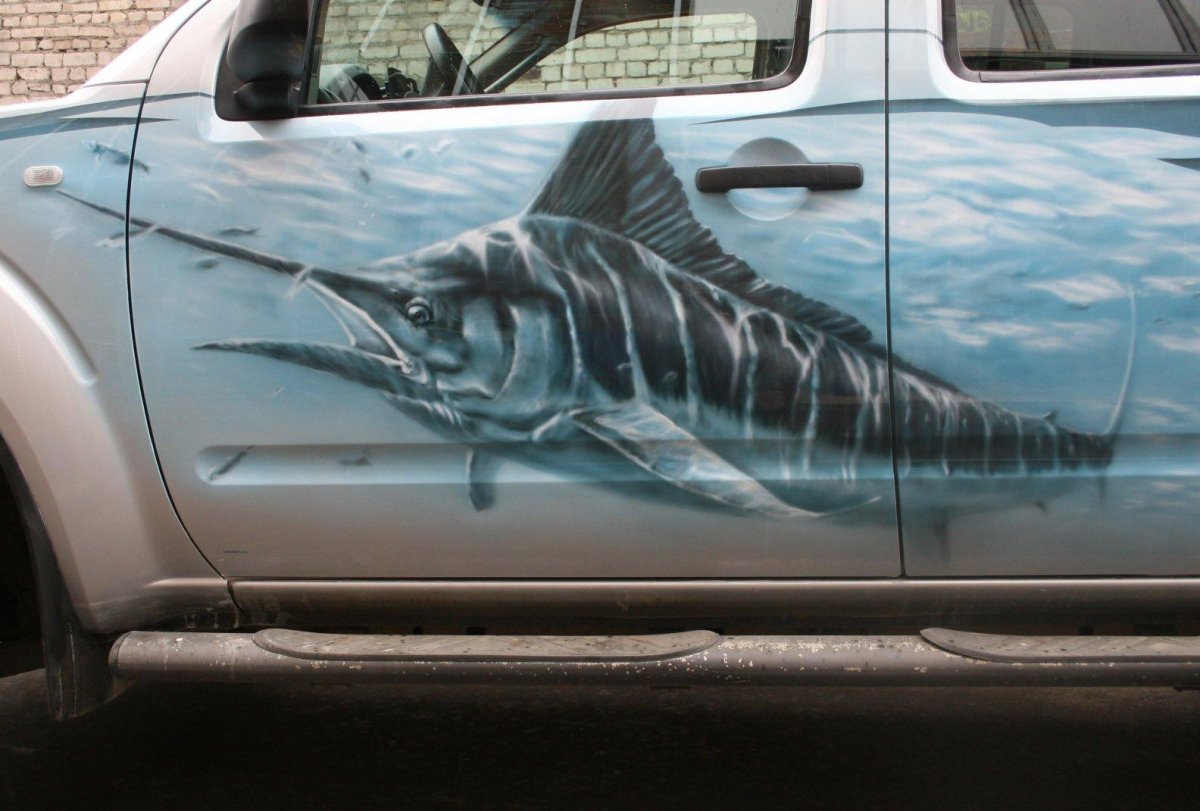 Аэрография рыбы