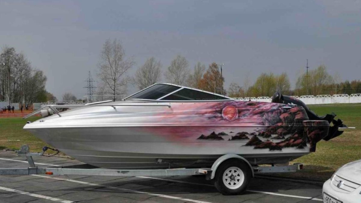 Аэрография на катер