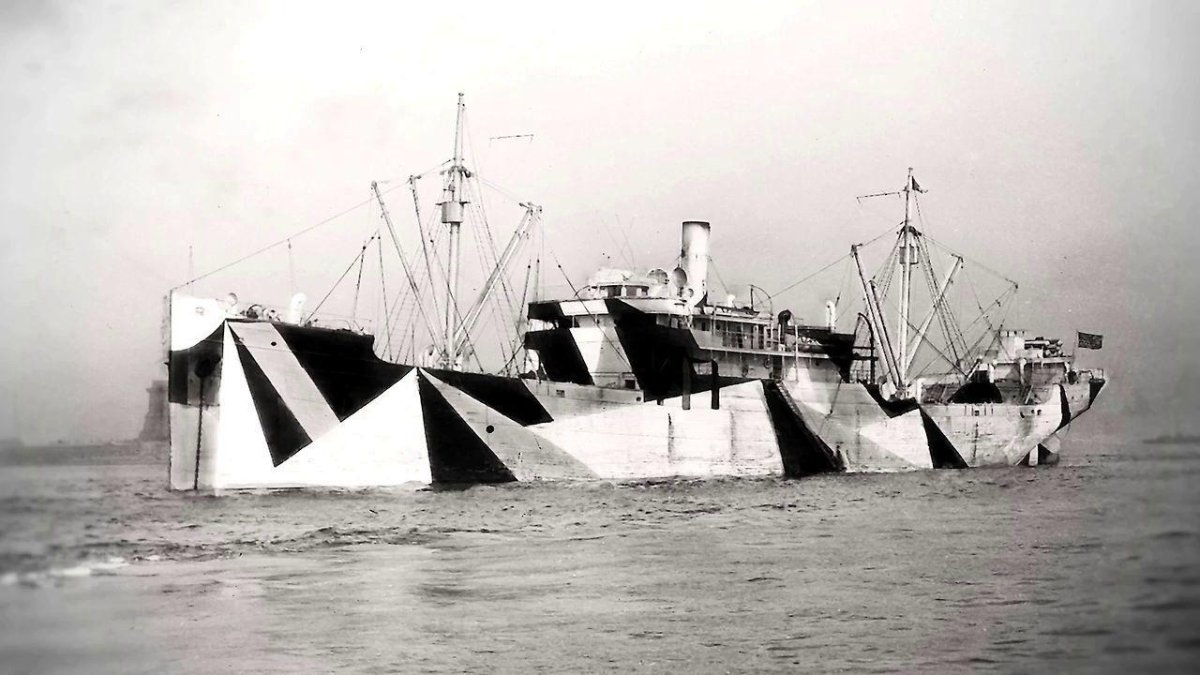 Ослепляющий камуфляж кораблей первой мировой войны