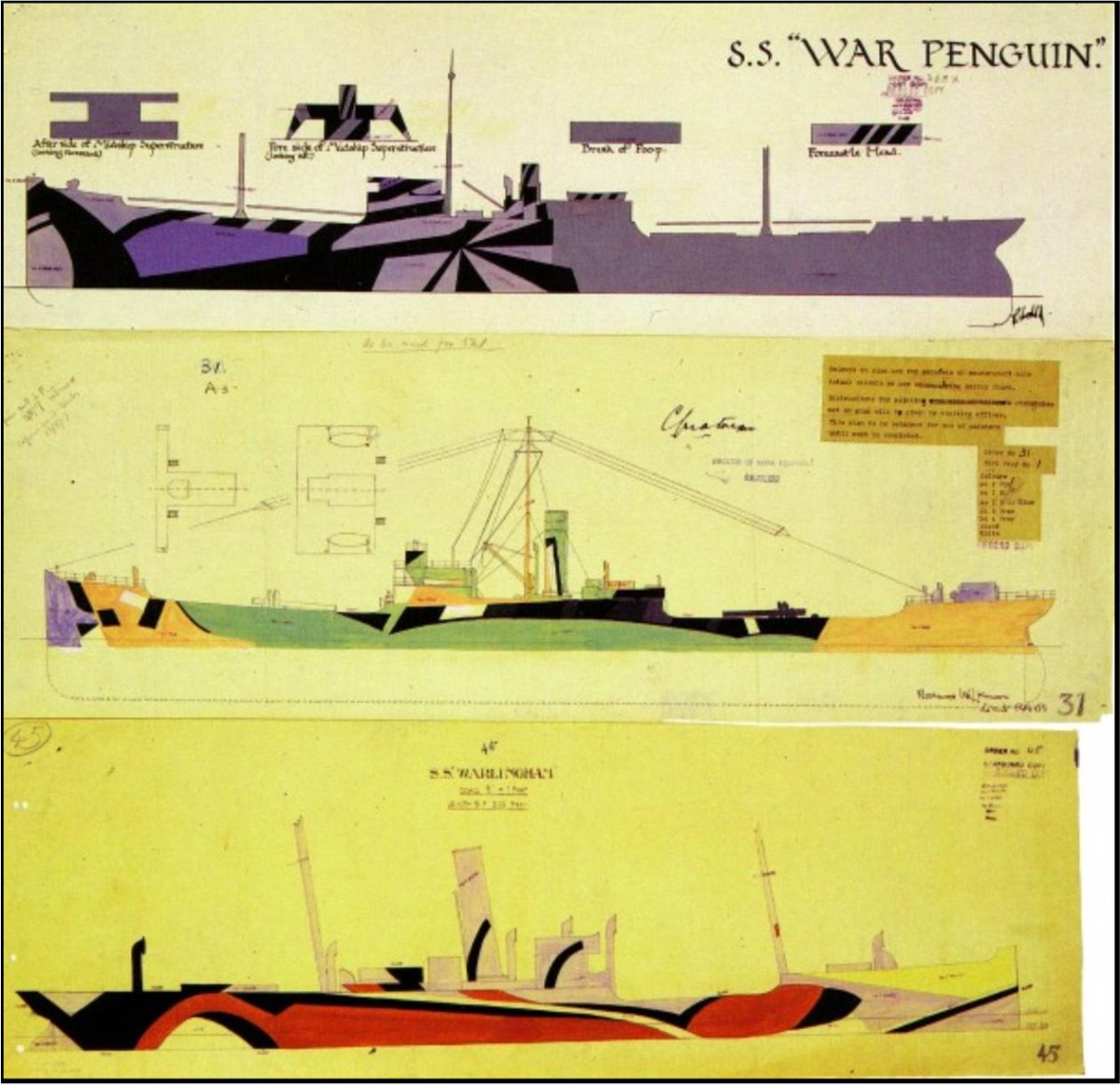 Камуфляж кораблей первой мировой