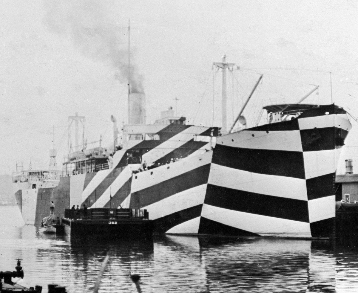 Ослепляющий камуфляж кораблей первой мировой войны