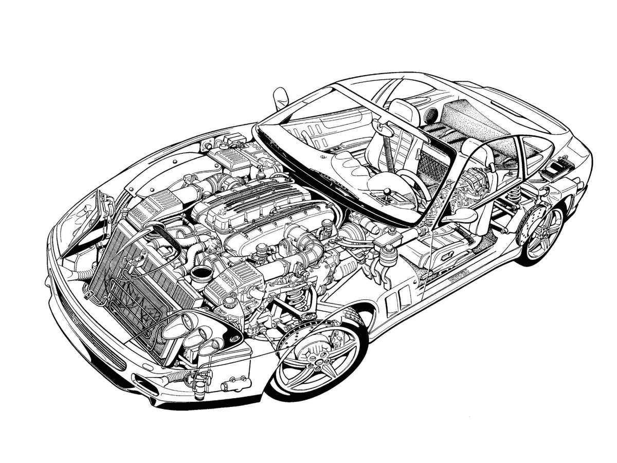 BMW m1 Cutaway