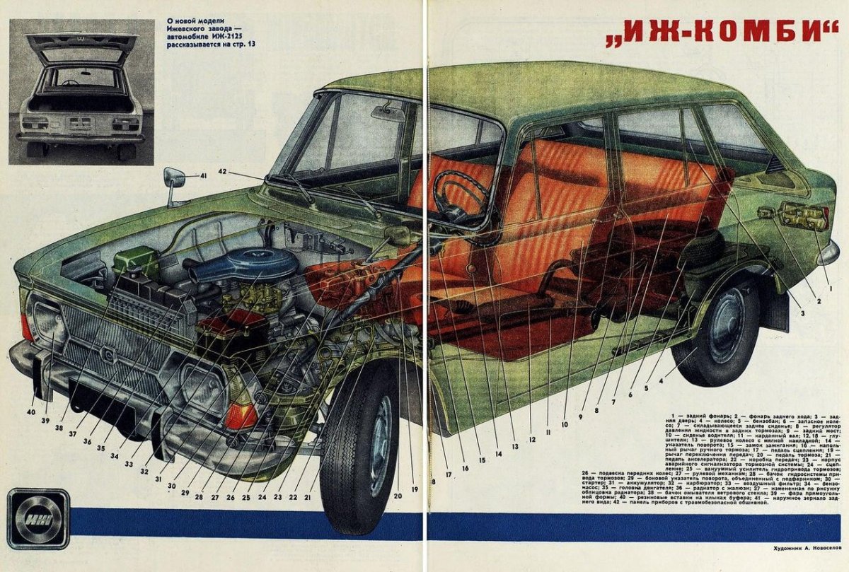 ИЖ 2125 за рулем