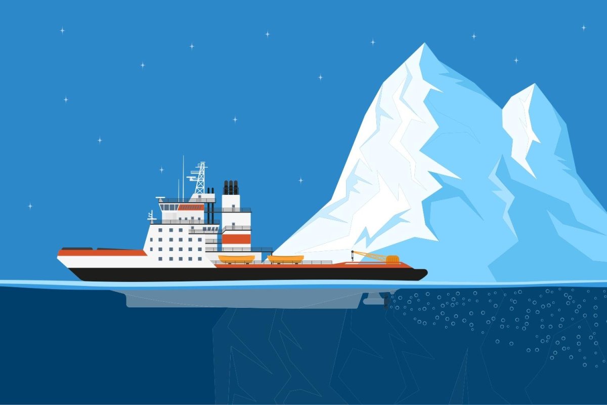 Ледокол силуэт