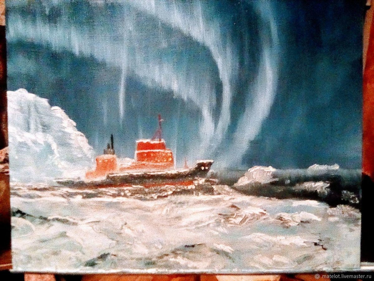 Ледокол Красин в живописи