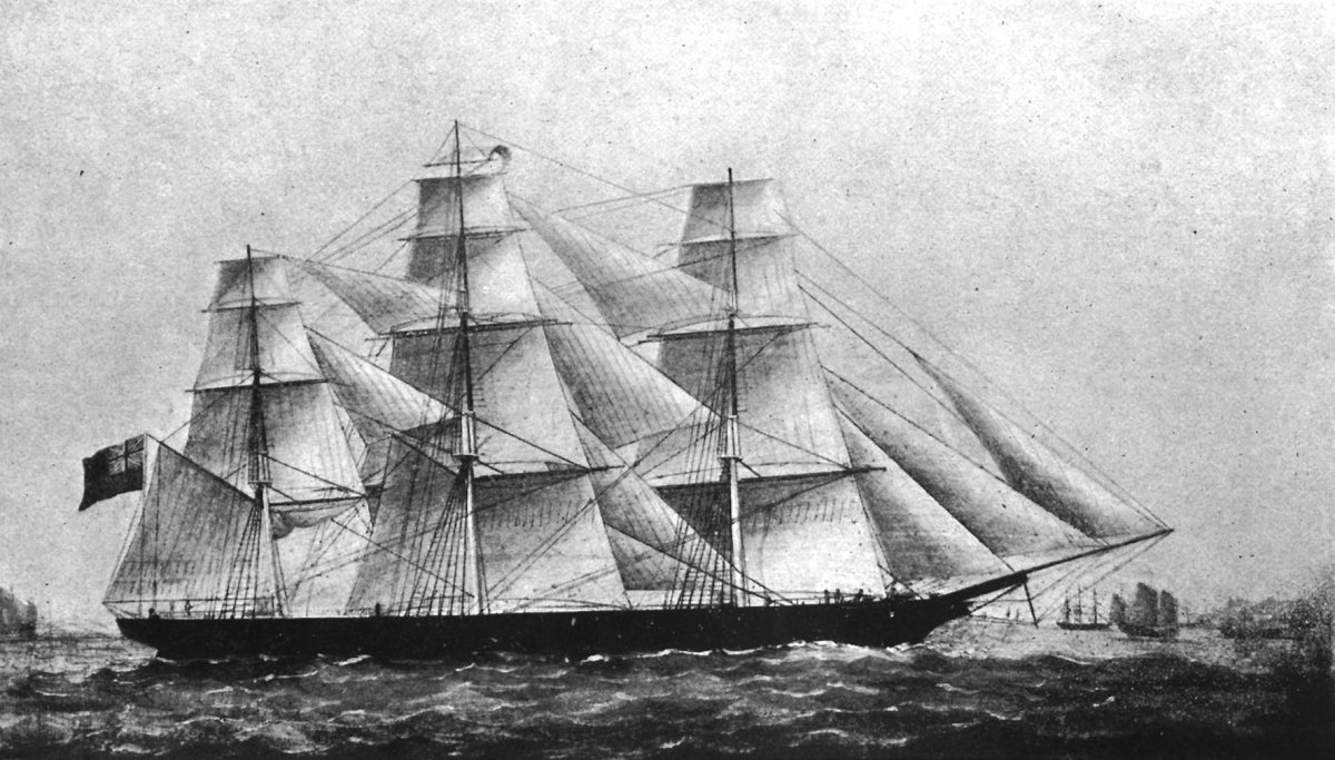 Фрегат рисунок