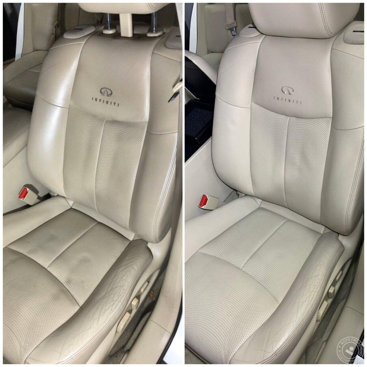 Химчистка салона автомобиля до и после