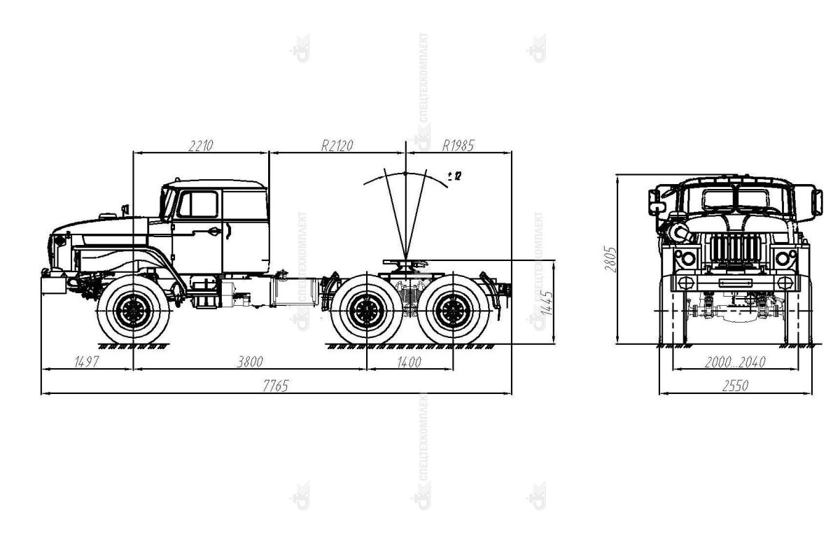 Седельный тягач Урал-44202-0311-60