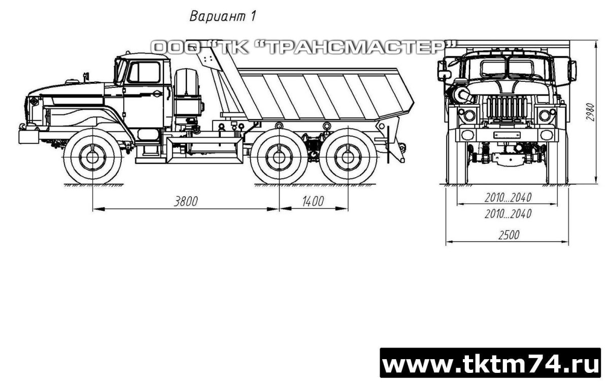 Урал 5557 сельхозник габариты