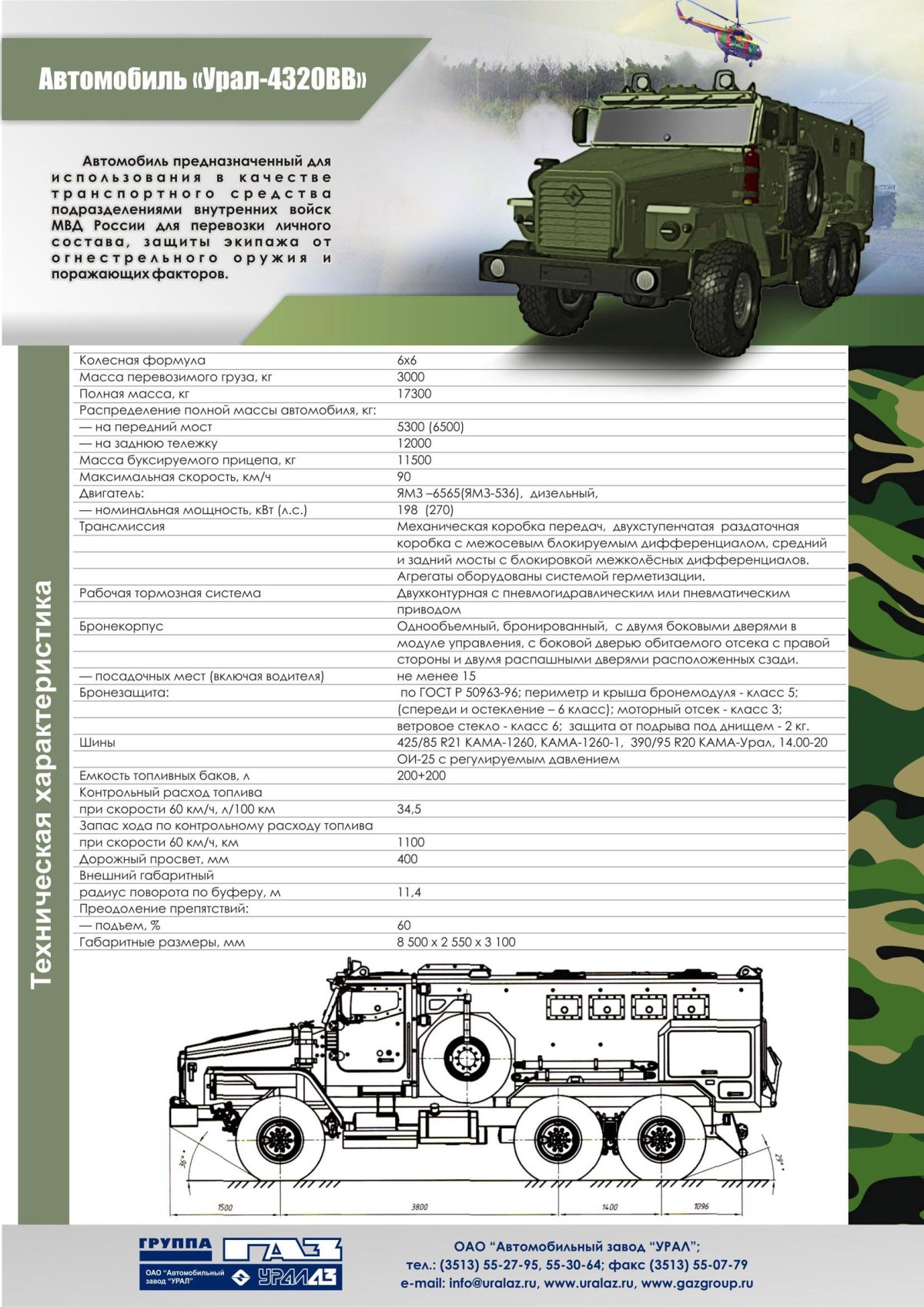 Урал 4320 ВВ бронированный