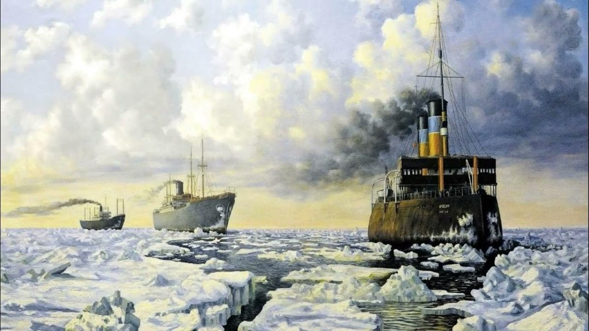 Ледокол Красин картина