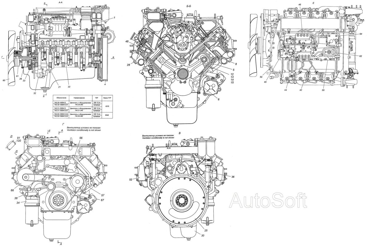 Двигатель КАМАЗ 740.30-260