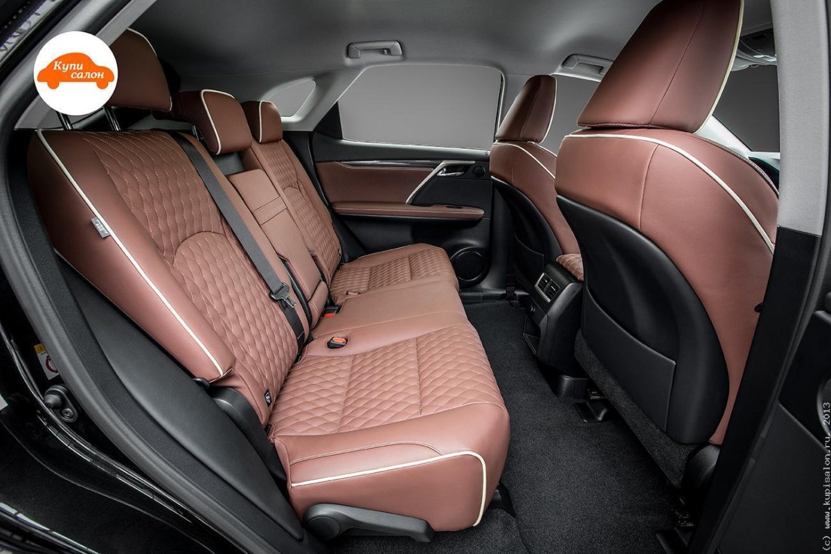 Коричневый салон Лексус rx300