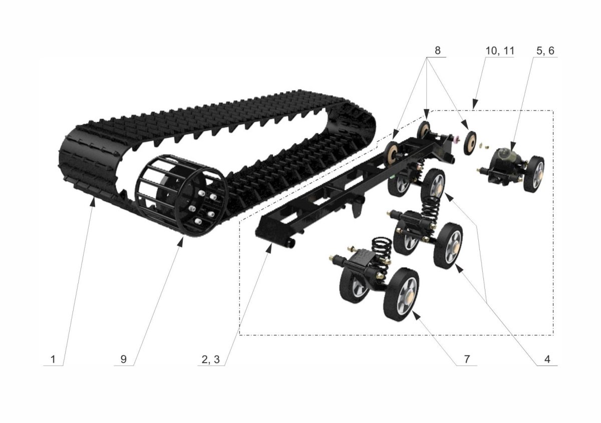 Подвеска вездехода Тингер
