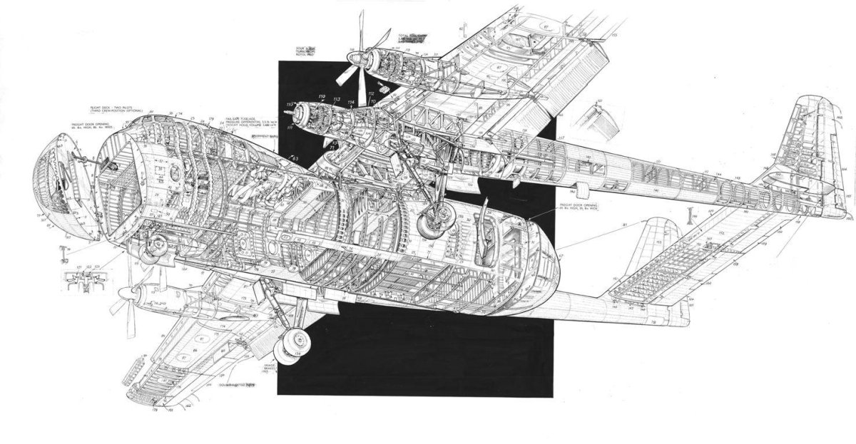 Armstrong Whitworth Argosy чертежи