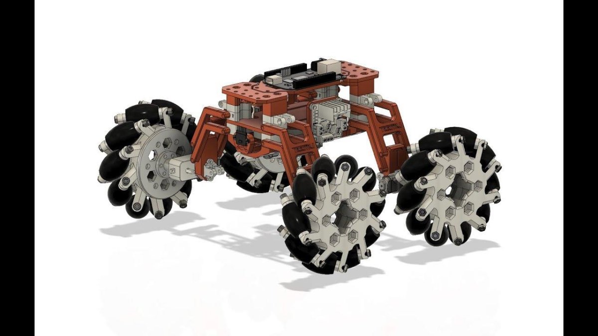 Робот на колесах Mecanum