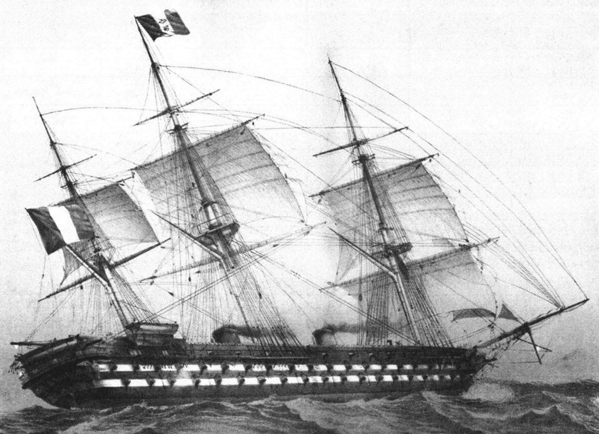 Линкор Наполеон 90-пушечный винтовой