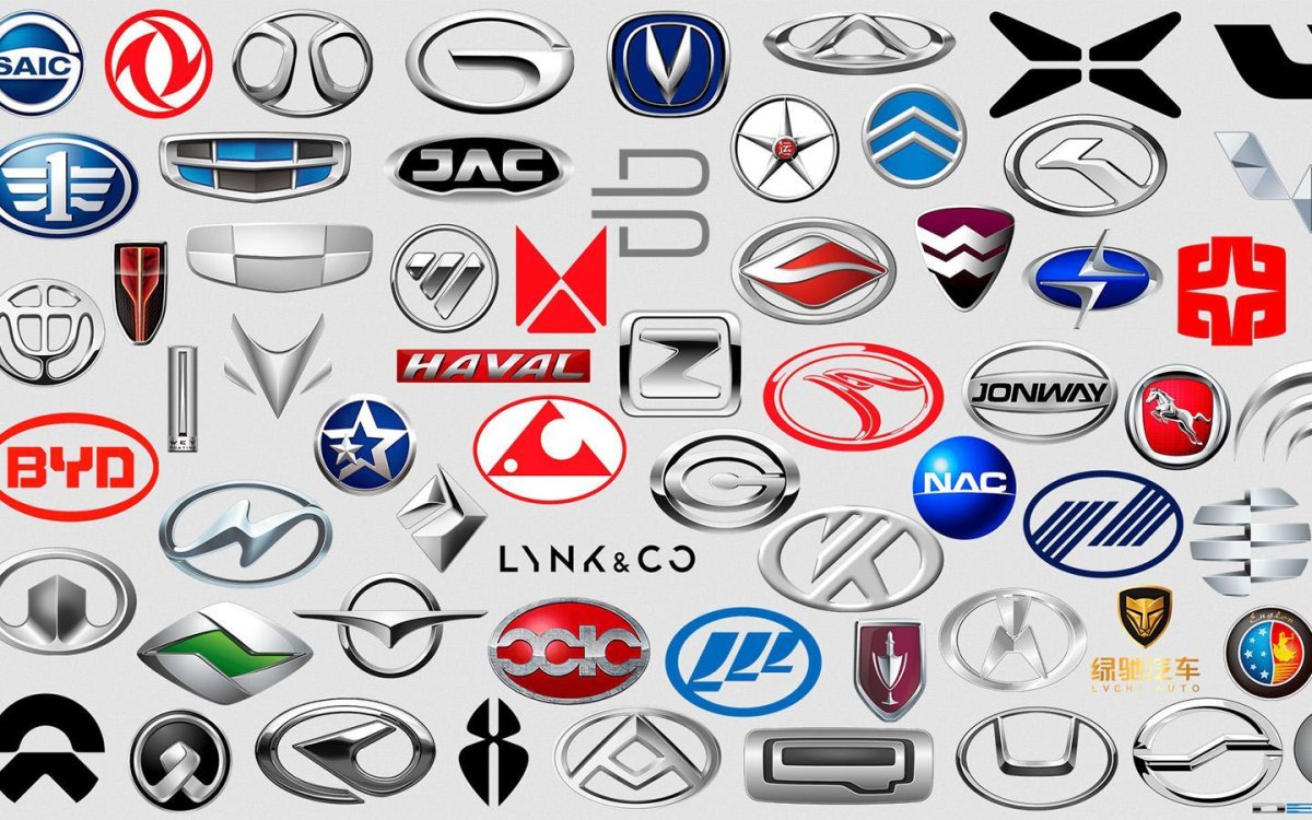 Китайские авто логотипы с названиями и фото