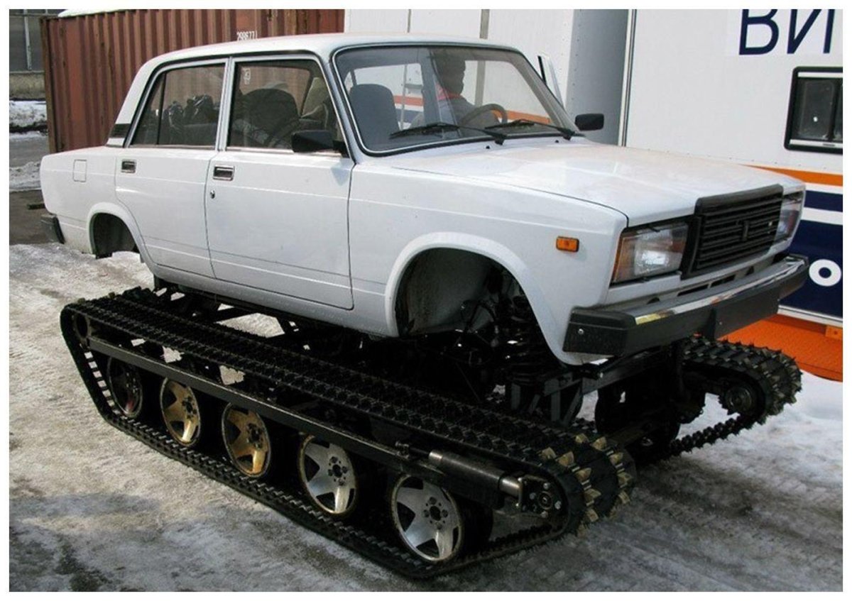 ВАЗ 2107 гусеничный вездеход