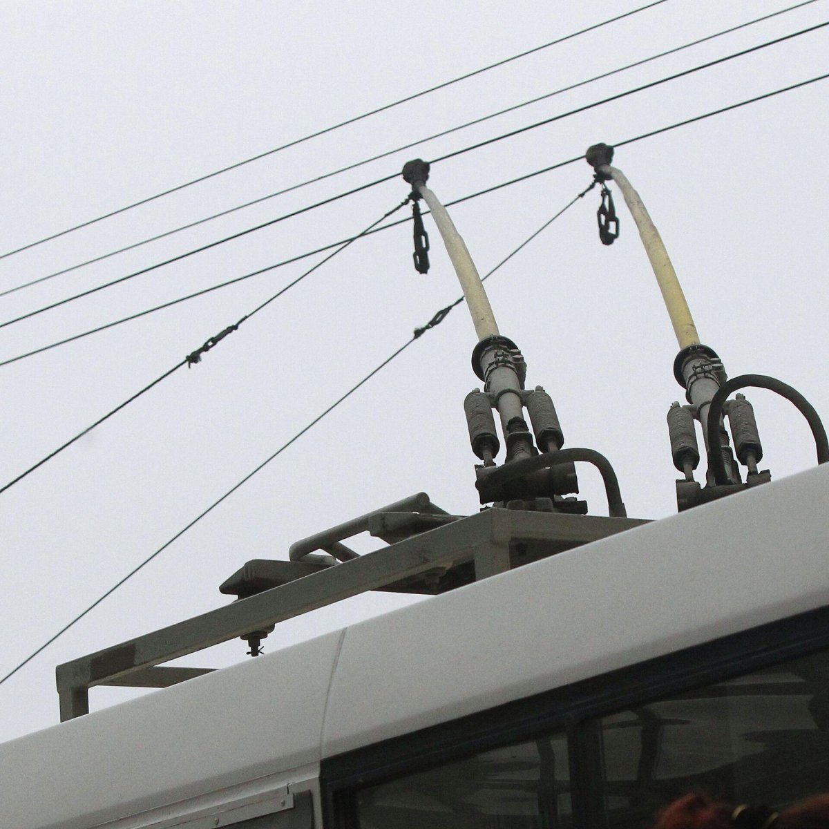 Обрыв контактной сети троллейбуса