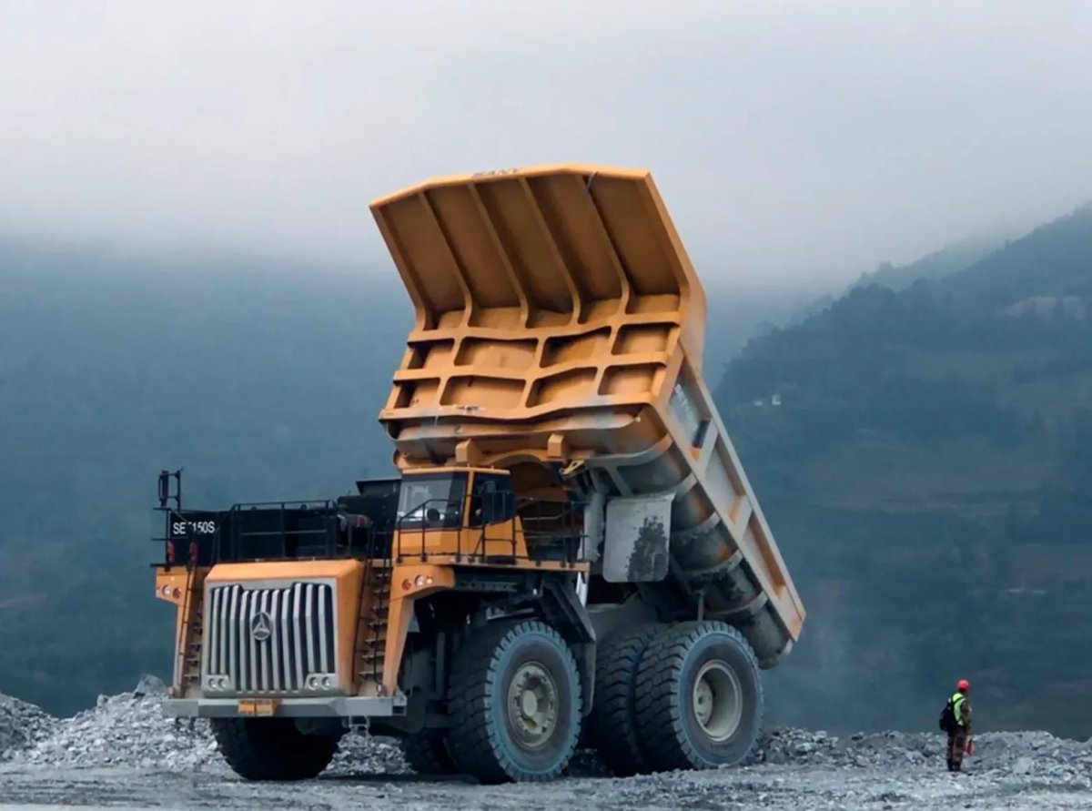 Карьерный самосвал sany