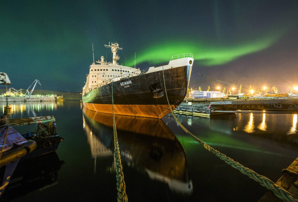 Атомоход Ленин Мурманск