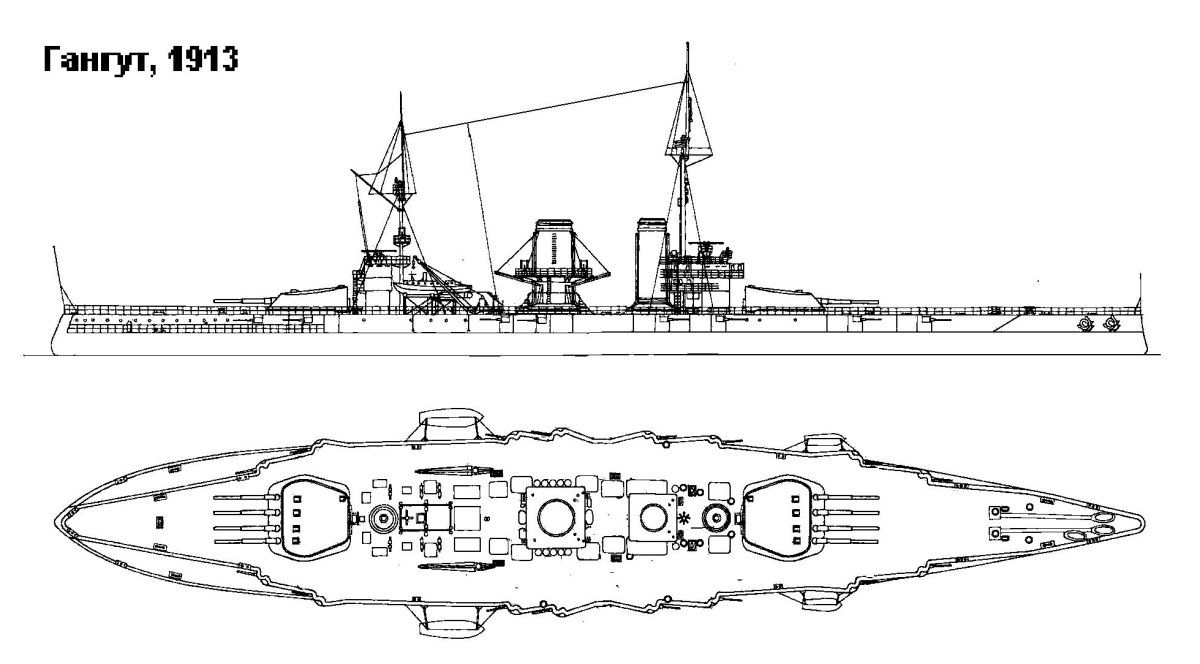Броненосец Андрей Первозванный чертежи
