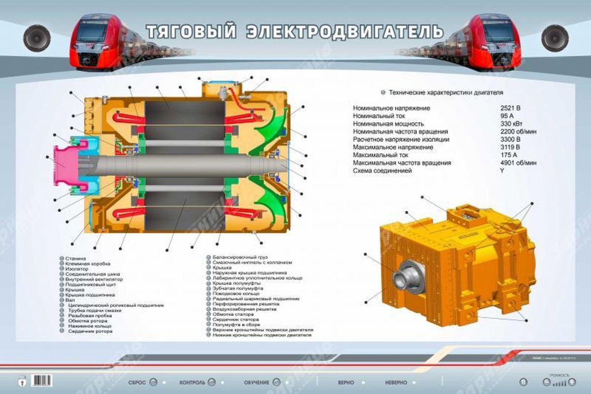Тяговый электродвигатель 2эс6