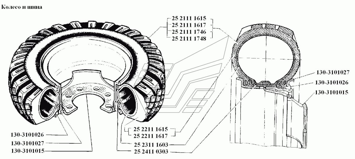 Бортовое кольцо колеса ЗИЛ 130