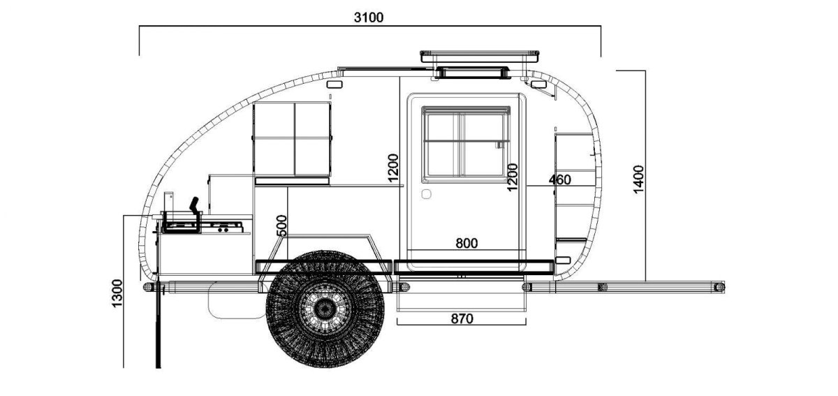Прицеп капля Camper