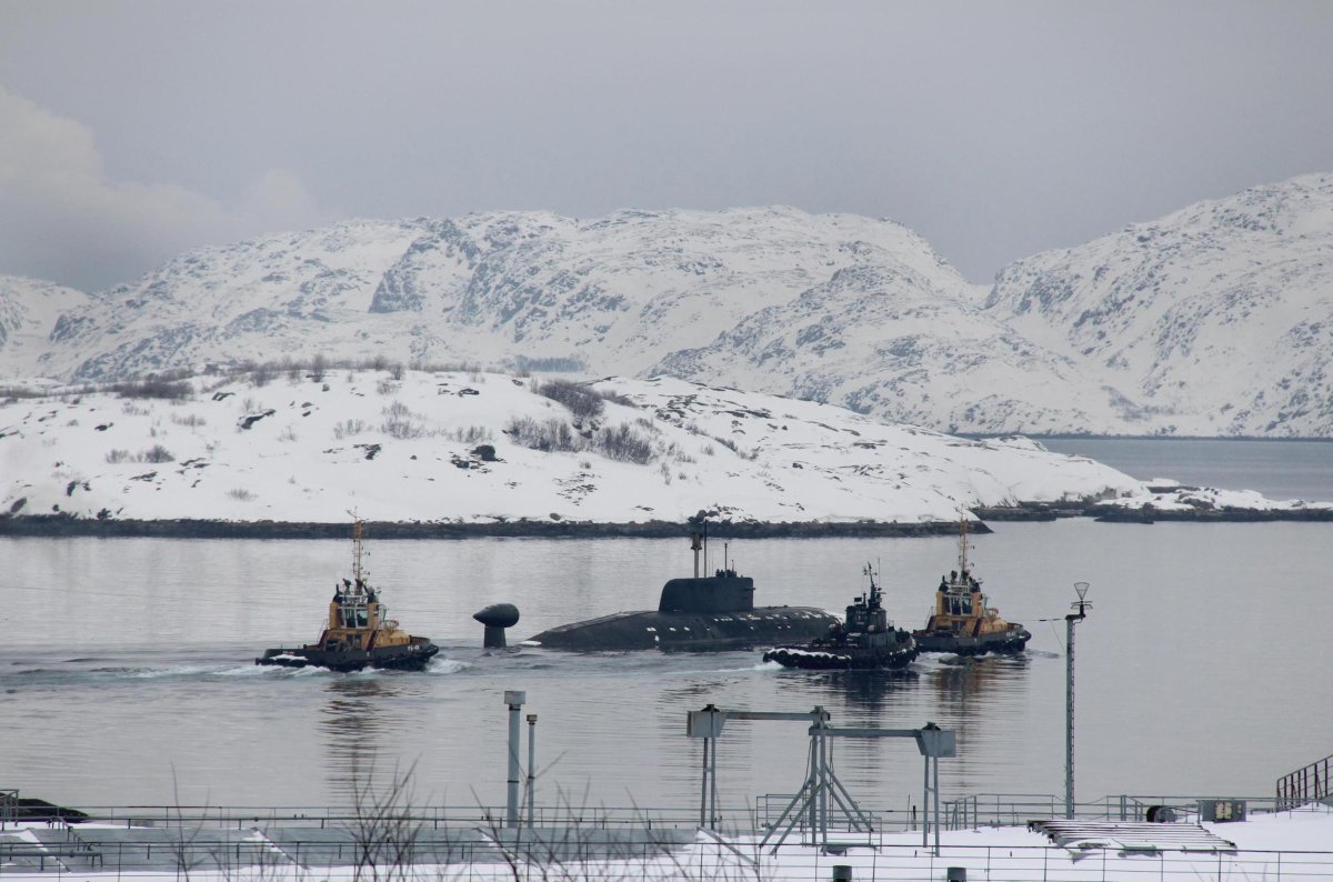 Видяево база подводных лодок Северного флота
